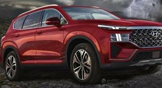 现代新胜达谍照曝光 搭2.5T/车尾像奥迪Q7