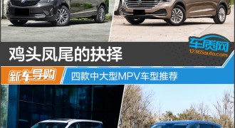 鸡头凤尾的抉择 四款中大型MPV车型推荐