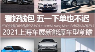 看完车展再下单 上海车展新能源车前瞻